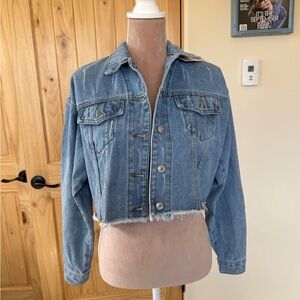 Denim Cropped Denim Jacket